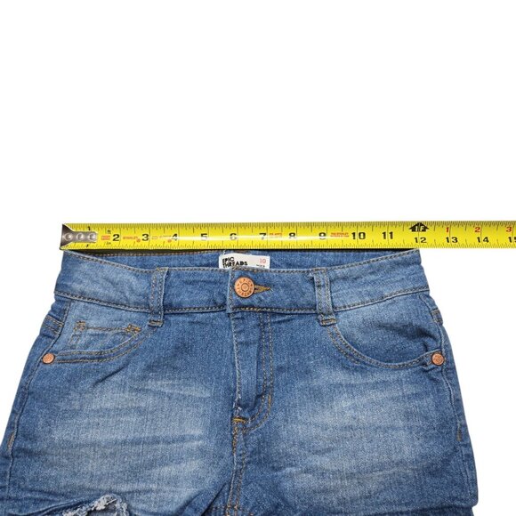 Epic Threads Shorts Girls 10 Blue Stretch Medium Wash Cutoff 24 in Waist - Picture 3 of 10